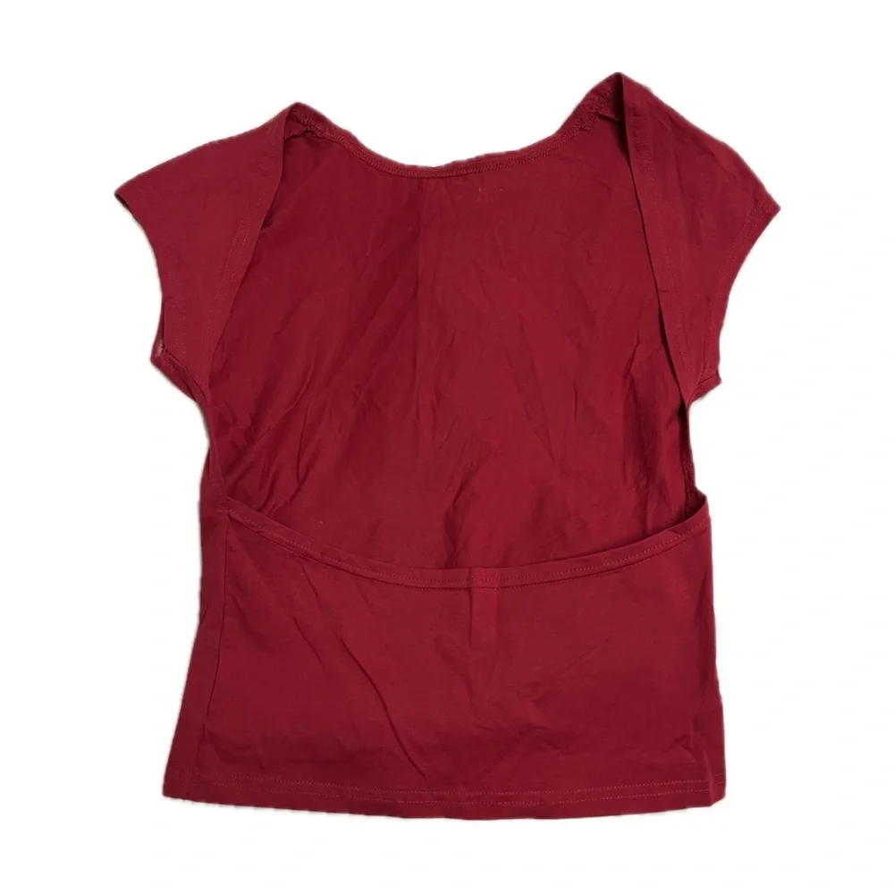 Red Backless Top - Picture 2 of 2